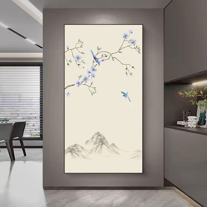 新中式水墨花鸟装饰画
