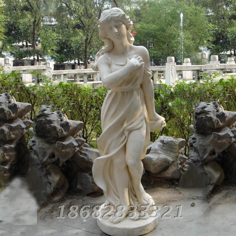 家居饰品欧式落地人物雕塑工艺品大厅过道软装摆件组合少女