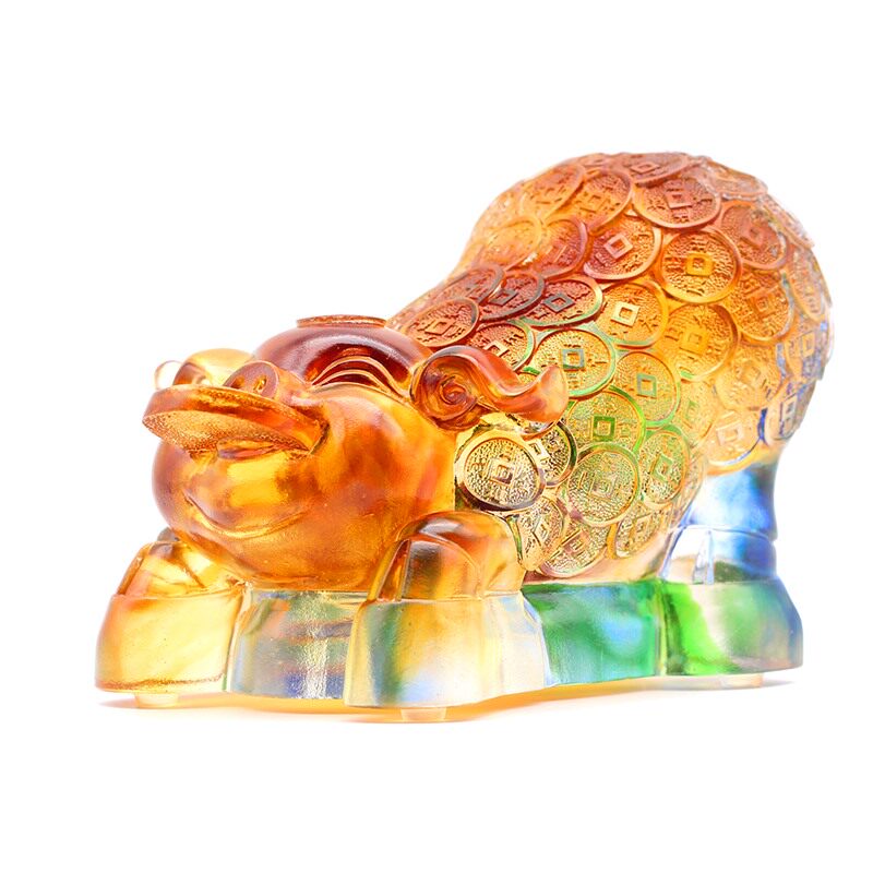 琉璃生肖猪招财动物可爱装饰品定制生日礼物礼品工艺品小摆件酒柜