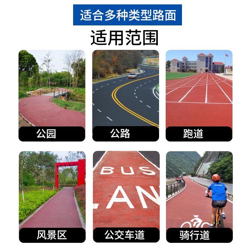 乐波彩色透水地坪漆户外混凝土沥青改色公园塑胶跑道专用罩面漆
