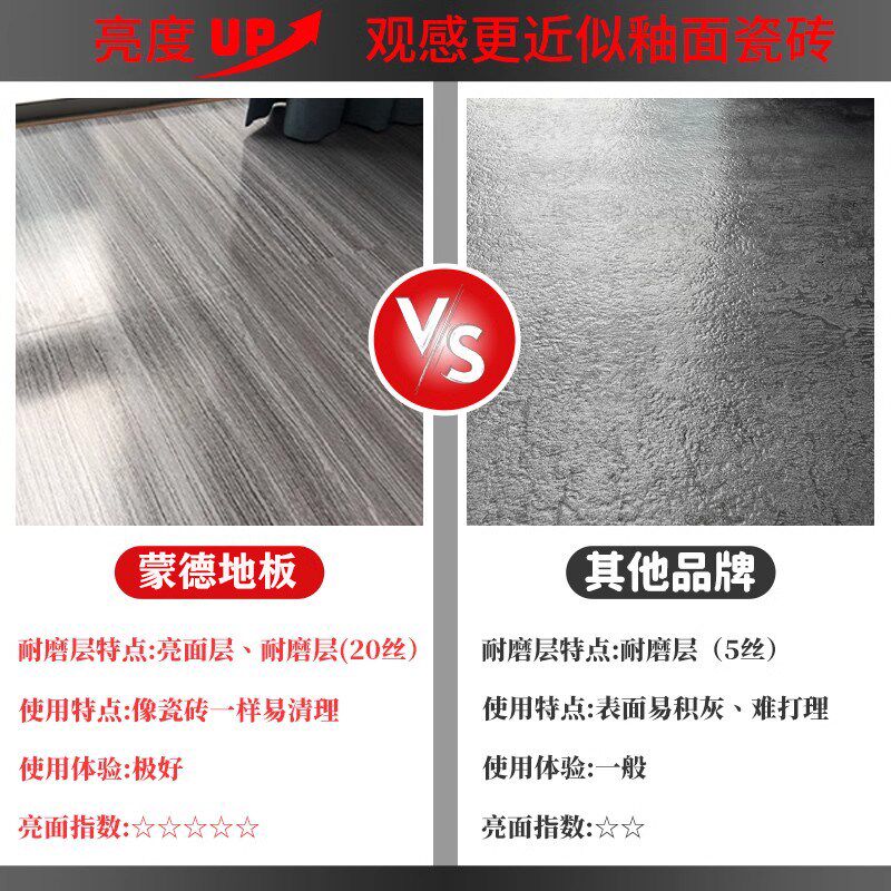 5仿瓷砖PVC地板贴自粘家用塑胶翻新改造铺垫加厚耐磨防水地板革