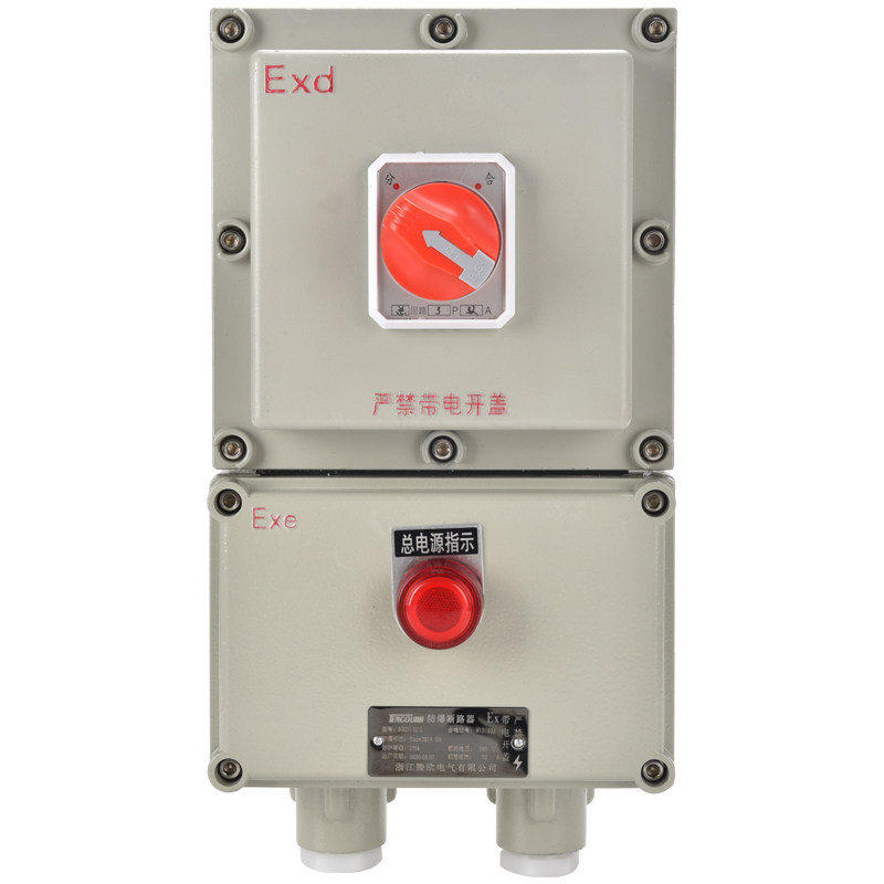 BDZ52防爆断路器10A16A20A32A63A100A漏电2P3P4P防爆开关箱220V