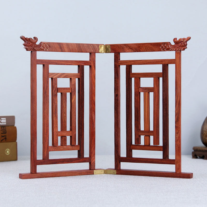 红木质阅读架看书架书器书立实木质创意字帖架临帖架夹书板临帖架