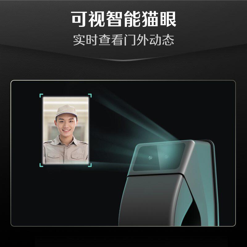 德施曼3D人脸智能视频锁可视猫眼指纹锁智能锁R7FPro