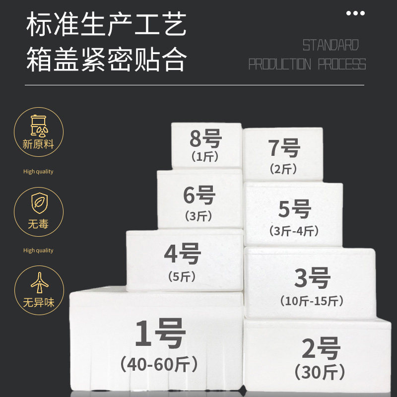 邮政泡沫箱快递专用保温箱水果冷冻保鲜种菜大号泡沫箱泡沫盒