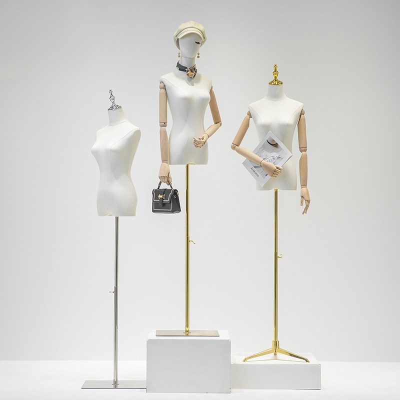 模特展示架服装店橱窗假人体半身人台女装店全身婚纱人偶模特架子