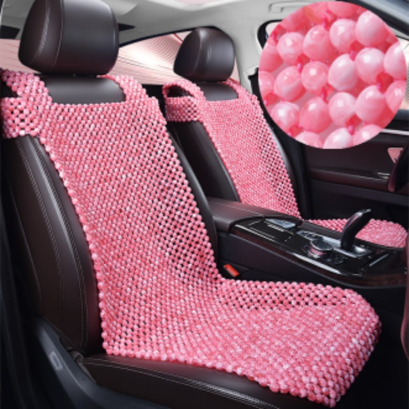 一体式树脂玉石珠子连体靠背汽车坐垫滚珠单座驾驶座椅垫凉垫夏季