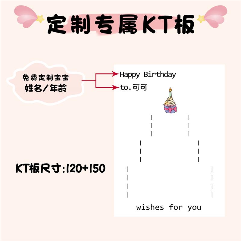 宝宝周岁生日场景布置装饰网纱diy蛋糕kt板公主风拍照打卡背景板