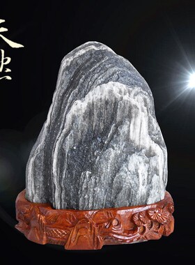 泰山石镇宅石泰山石敢当天然泰山石奇石补角挡煞靠山旺运招财摆件