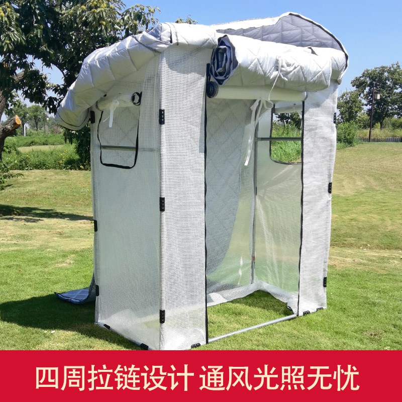 家用温室花棚暖房冬季植物防冻保温保暖大棚室外庭院楼顶简易大棚