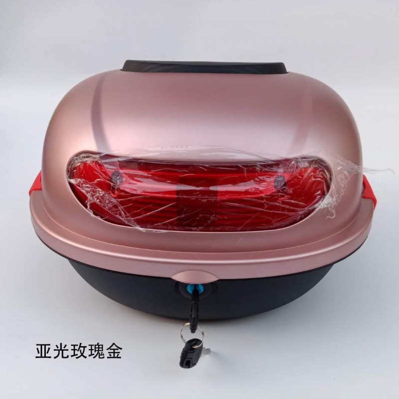 电动车后备箱摩托车防抖电瓶车后尾箱加厚小龟踏板车储物工具箱子