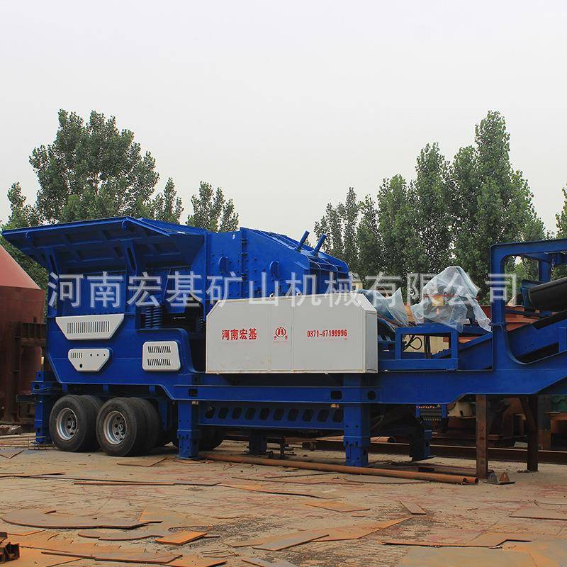 青石制砂建筑碎式垃圾制砂机 移动建610筑垃圾破站 机移动式破碎