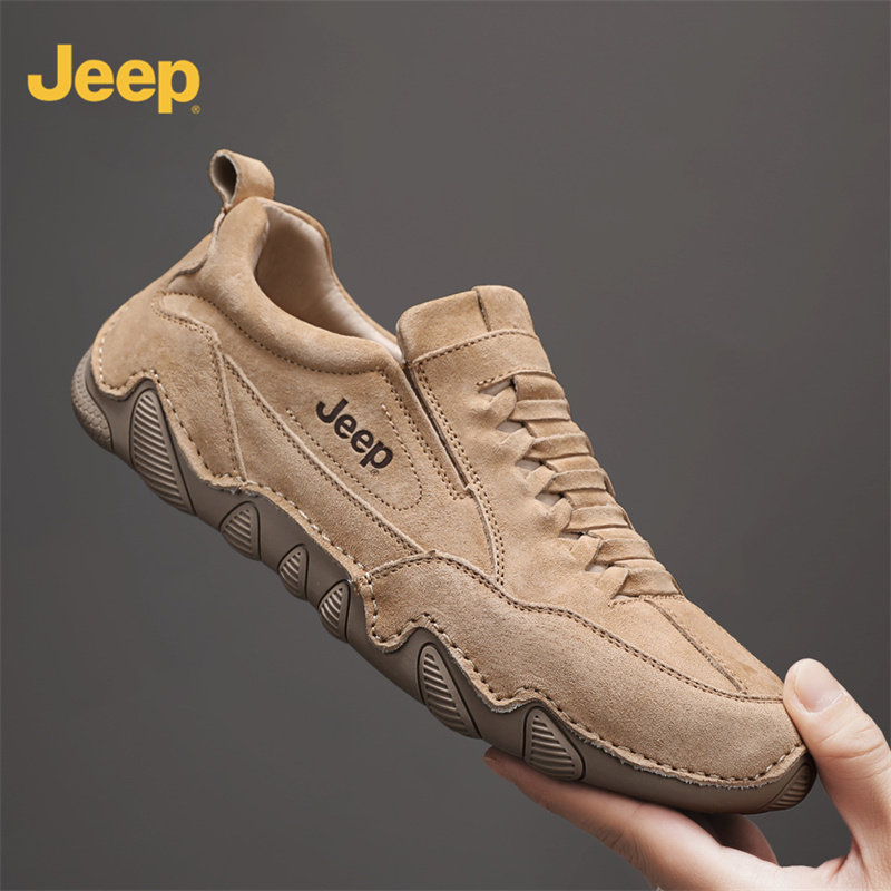 JEEP吉普2026真皮一脚蹬男鞋