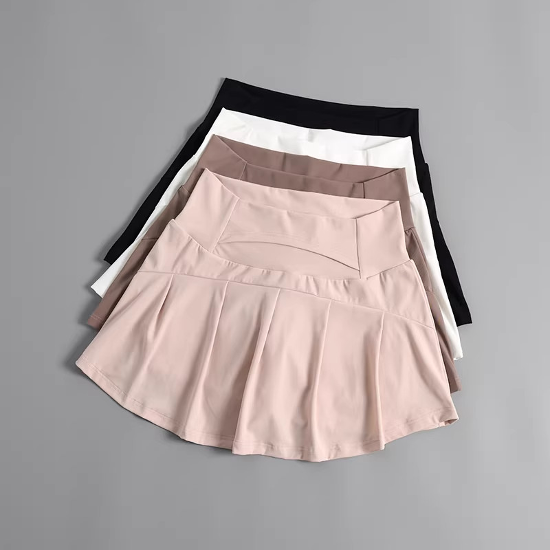 速干运动a字半身裙女薄夏季2026新款高腰防走光小个子跑步短裙裤
