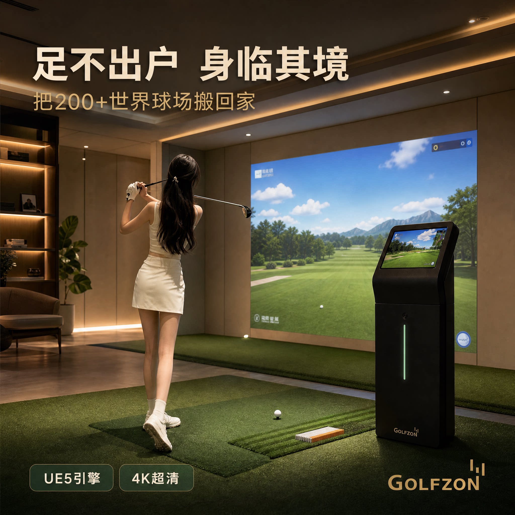 GOLFZON4K高尔夫模拟器上门安装