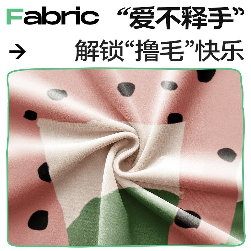 乳胶抱枕沙发客厅卡通可爱高级感儿童睡觉床头靠垫床上靠枕套含芯