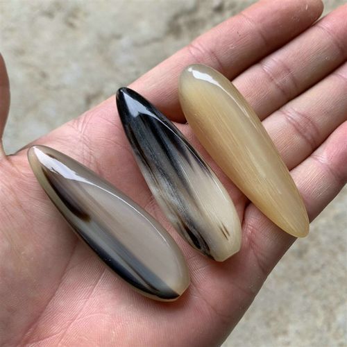 微钩小豆豆柄 羊角钩针柄毛衣勾针蕾丝手钩编织工具 天然角手工做
