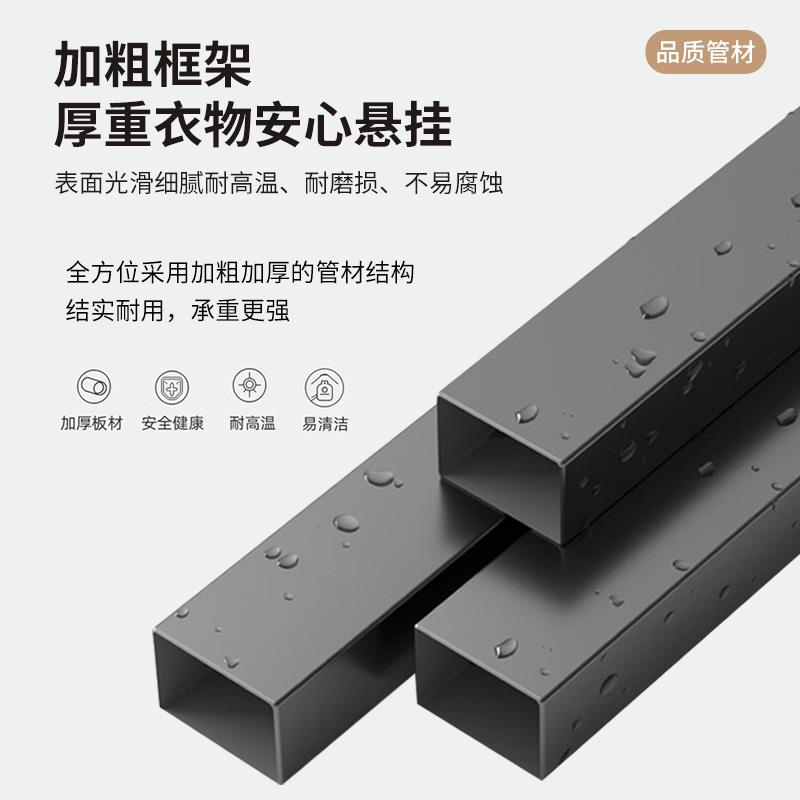 衣帽间架子组装落地铁艺金属开放式货架衣柜卧室简易挂衣架置物架