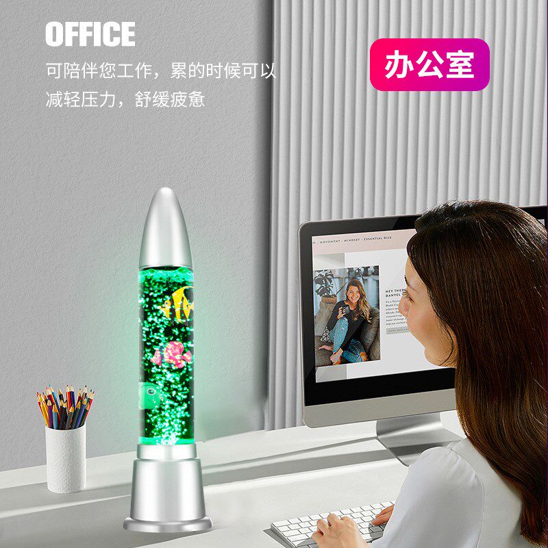 LED七彩气泡夜灯鱼灯婚庆路引灯水母灯酒吧装饰灯家居景观氛围灯