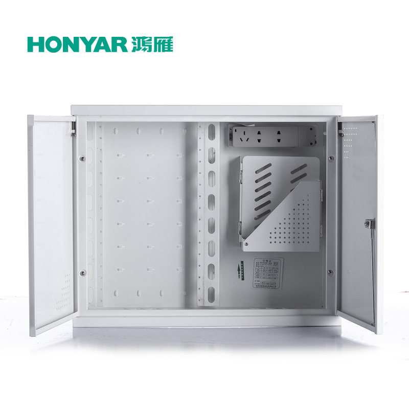 鸿雁弱电箱家用 信息布线多光纤入户 双门特大号别墅型 HIBT-G16P