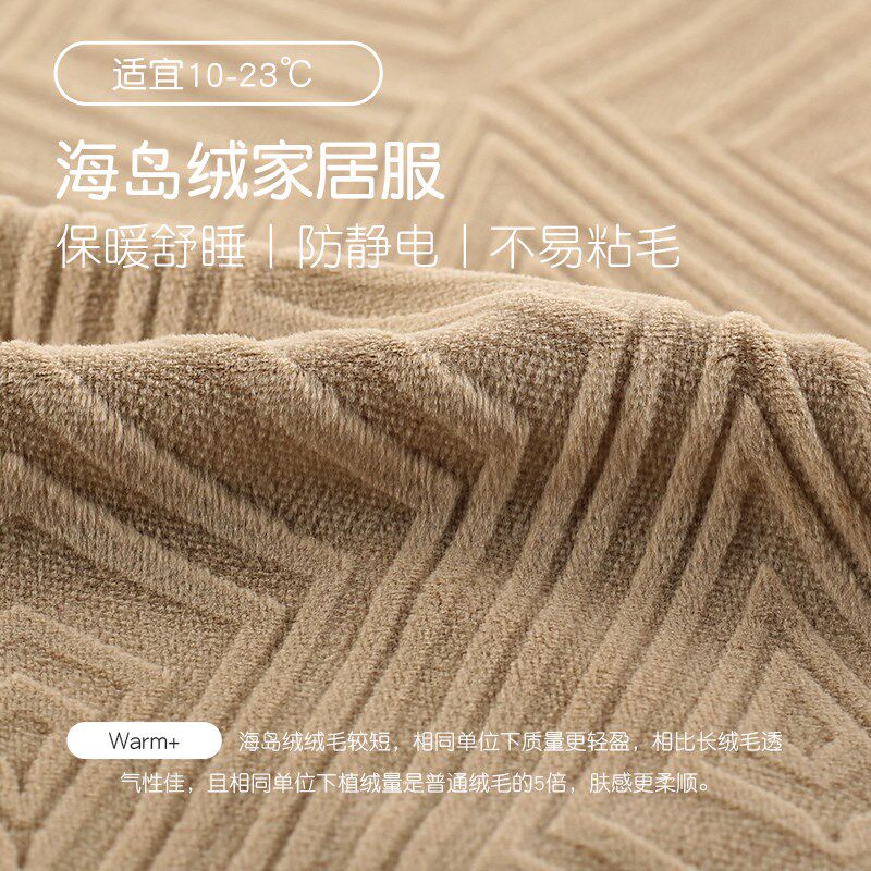 轩靓2024新款睡袍男冬季加绒加厚保暖珊瑚绒睡衣海岛绒浴袍家居服