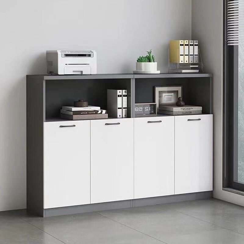 办公室文件柜资料柜档案柜打印机柜组合隔断柜矮柜木质收纳储物柜