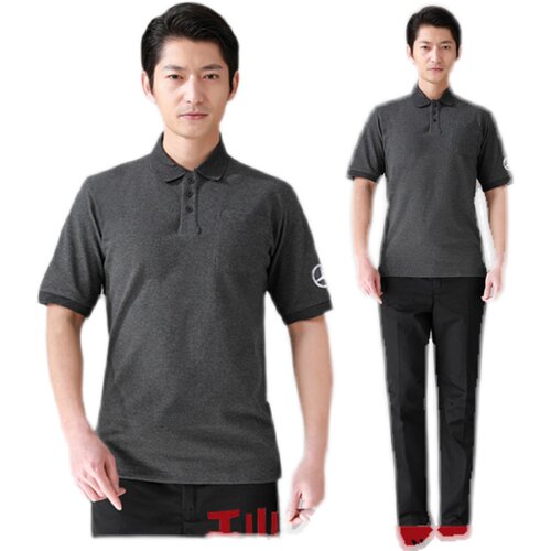 奔驰工作服男4S店售后工装夏季汽车汽修车间维修短袖T恤裤子套装
