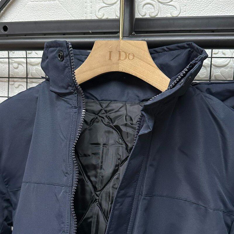 童装中大童棉衣男童中长款冬季棉服帽子可拆卸儿童加厚防风大衣