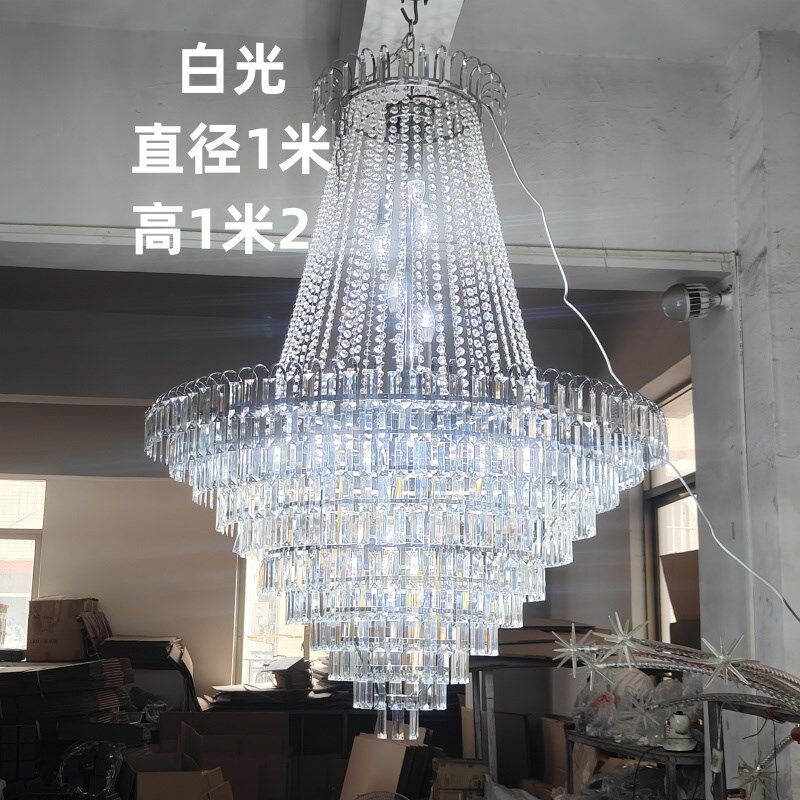 新款婚礼堂欧式铁艺电镀水晶灯婚庆用品水晶吊灯高尚大气装饰灯