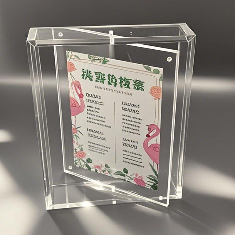 标价桌牌价目表展示亚克力立体旋转双面台卡美容美甲桌面摆台定制