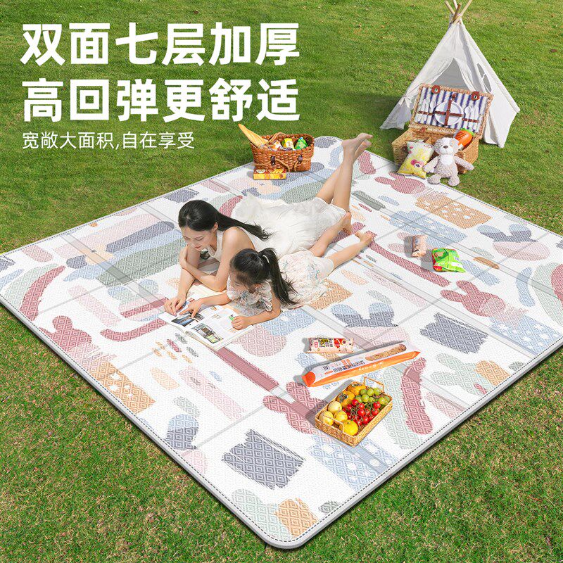 户外野餐垫防潮垫加厚防水便携可折叠露营帐篷野餐地垫野营草坪垫