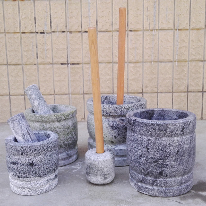 青石蒜锤子石臼捣锤捣碎器捣辣椒锤捣蒜器石棒捣药杵研磨木棒石锤
