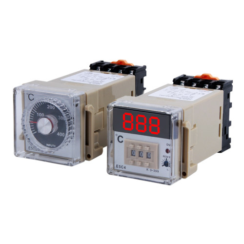 温控仪E5C4-R20K 数显温度表 温控器 K型0-399 恒温控制器
