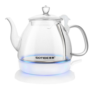SOTIDE/思腾 DSH-610玻璃烧水壶电热水壶家用透明泡功夫茶壶小型