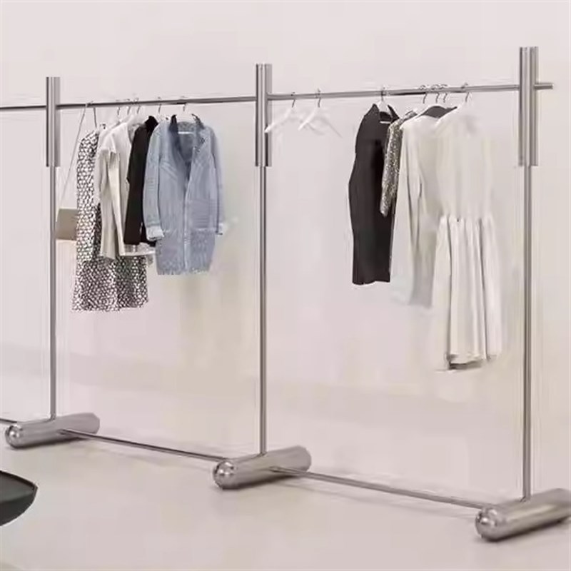 服装店展示架落地式女装店陈列架架网红店装修中岛移动男装挂衣架