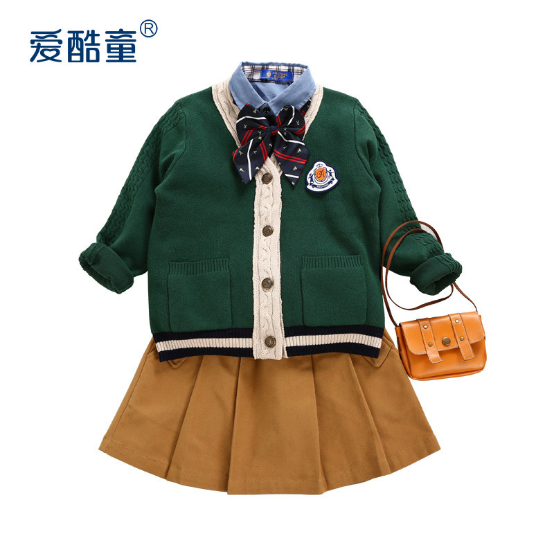 小学生班服儿童合唱元旦演出服幼儿园园服秋冬装学院风校服圣诞节