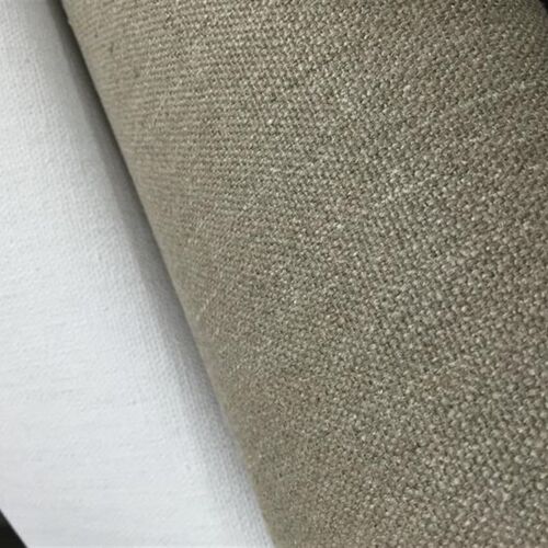 包邮超宽大尺寸雨露亚麻混纺油画布宽幅260至320厘米粗纹中纹丙烯