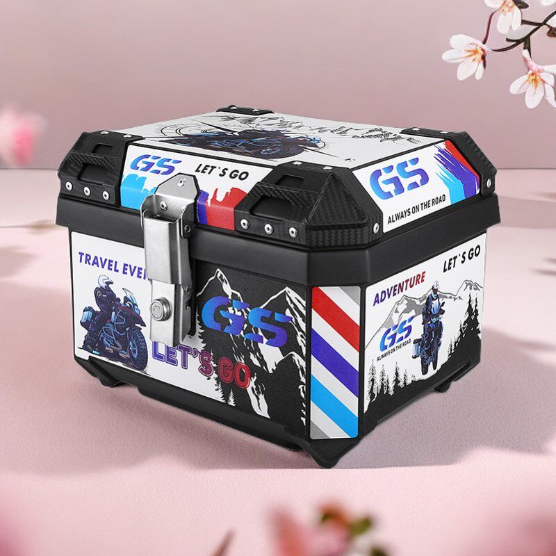 30L电动车后备箱防水pp塑料一体安装电瓶车骑行小号摩托车尾箱