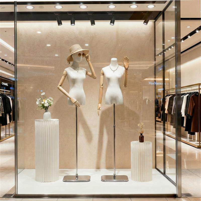 服装店模特道具女半身挂件手女装橱窗人台衣服架子人偶模特展示架