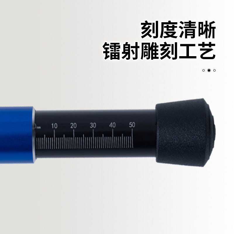 塑胶跑道三针测厚仪运动田径场地厚度测量测定标准款铝合金测厚仪