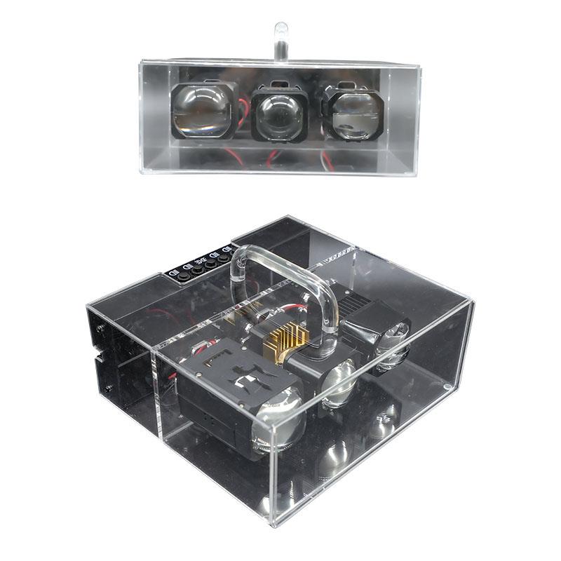 汽车大灯车灯改装工具1.5 1.8寸LED矩阵模组三展示盒展示架测试架