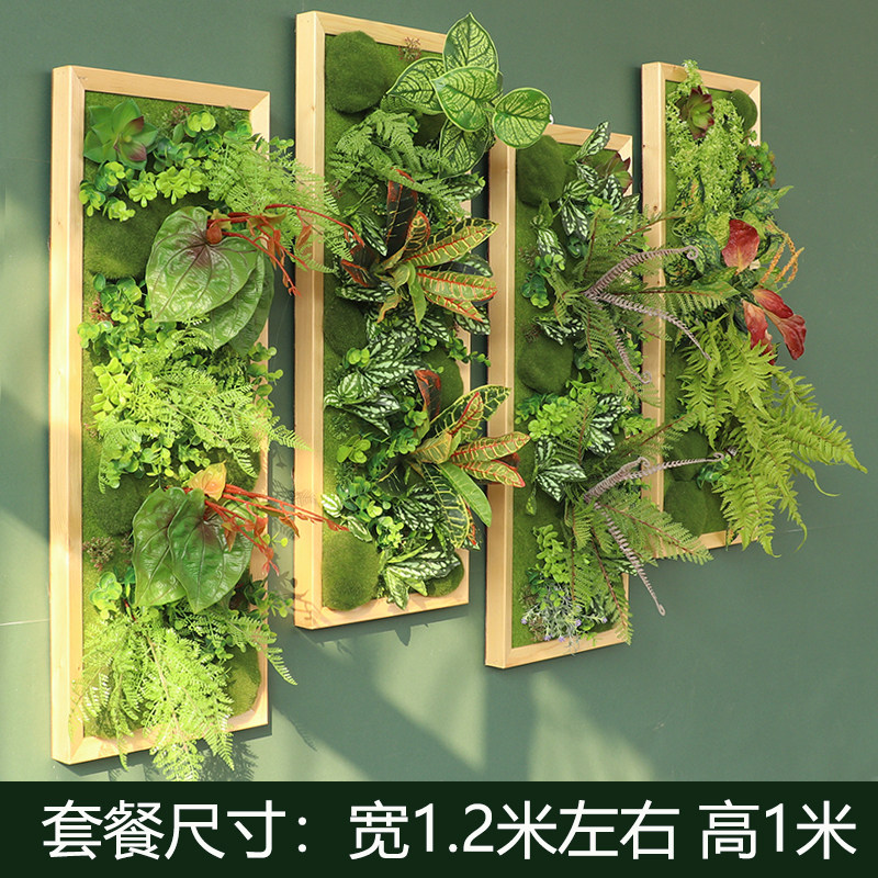 仿真多肉植物壁挂墙壁绿植相框墙面装饰花背景墙北欧鹿头厂家直销