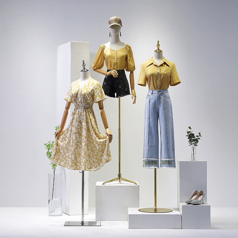 模特展示架服装店橱窗假人体半身人台女装店全身婚纱人偶模特架子