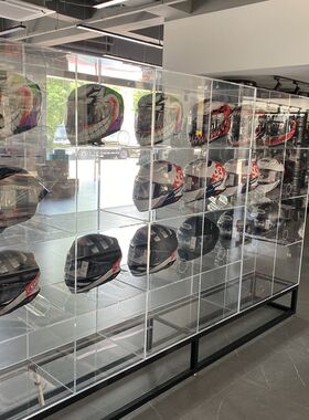 亚克力透明展示架货柜定制化妆品展示架鞋包置物架陈列架道具加工