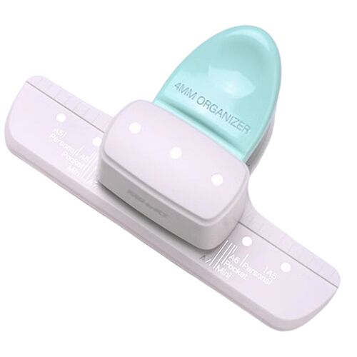 mini小孔活页打孔器 3孔带标尺A5A6A7打孔机 活页本手帐diy工具