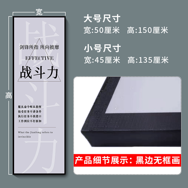 文化墙贴墙面装饰画挂饰摆件图办公室会议室会必议公司激励志标语