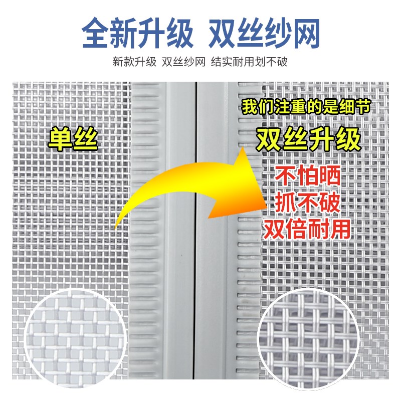 金刚砂防蚊门帘餐馆纱网门夏天防虫商用大门帘食堂纱帘防苍蝇门面图片