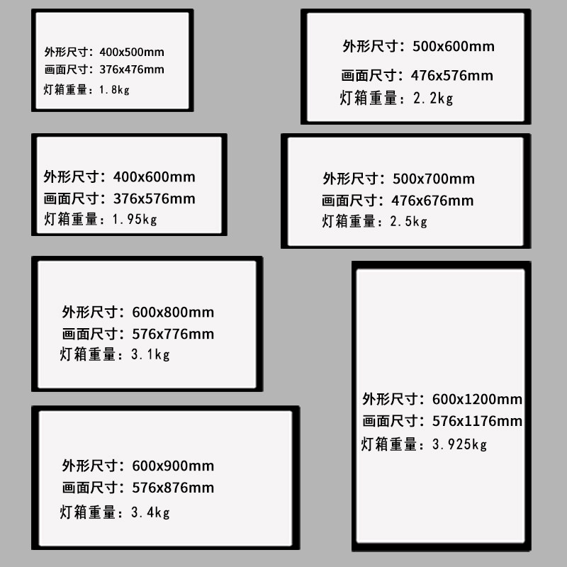 肯德基汉堡奶茶店电视灯箱专用吧台led磁吸超薄挂墙式点餐菜单展