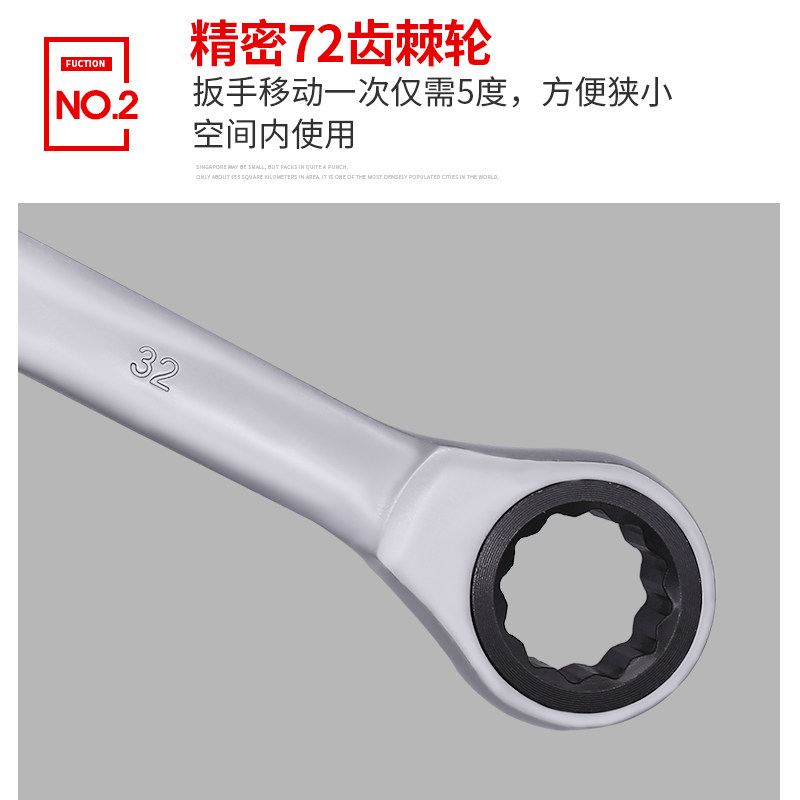 东工专业级棘轮两用扳手套装开口两用帆布袋汽修开口梅花五金工具