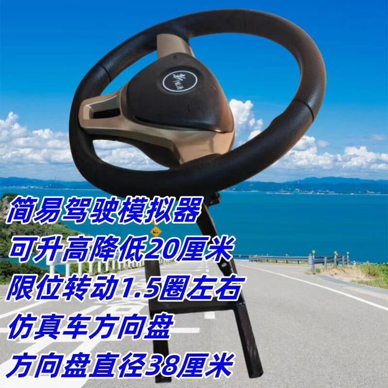 简易驾校仿真驾驶模拟器学车模拟机方向盘驾考教练机练车科目二三
